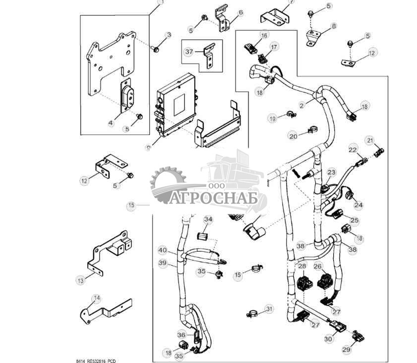 8414 Жгут проводки двигателя 